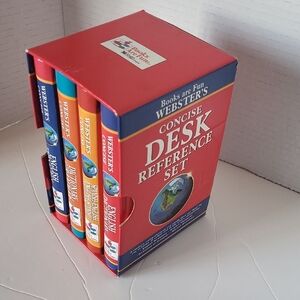 Webster's  Reader's Digest Vintage Concise Desk Reference Set 4 Hardcover Books